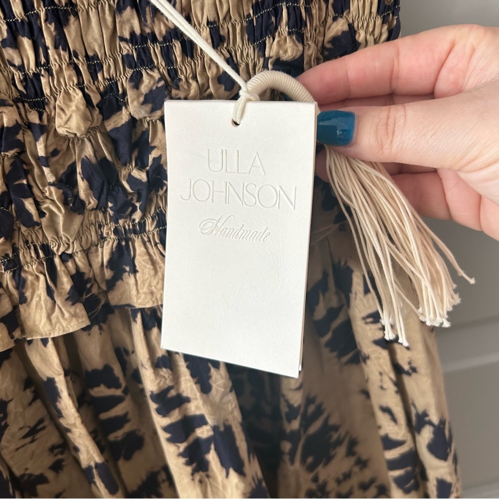 NWT Ulla Johnson Akshara Shibori Cotton Midi Dress - Picture 7 of 8